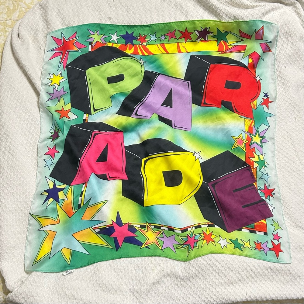 Colorful Graphic Scarf - Picture 2 of 4